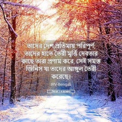 Picture 05 - যিচয়া 2:8 BENIRV - তাদের দেশ - Bible Verse Picture