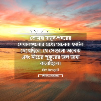 Picture 05 - যিচয়া 22:9 BENIRV - তোমরা - Bible Verse Picture