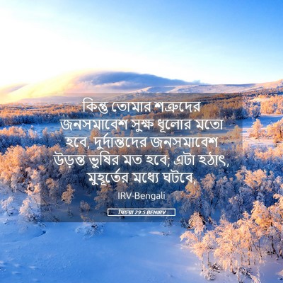 Picture 05 - যিচয়া 29:5 BENIRV - কিন্তু তোমার - Bible Verse Picture
