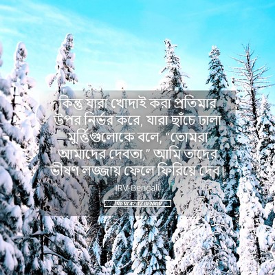 Picture 05 - যিচয়া 42:17 BENIRV - কিন্তু যারা খোদাই - Bible Verse Picture