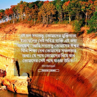 Picture 05 - যিচয়া 48:17 BENIRV - এই হল সদাপ্রভু, - Bible Verse Picture