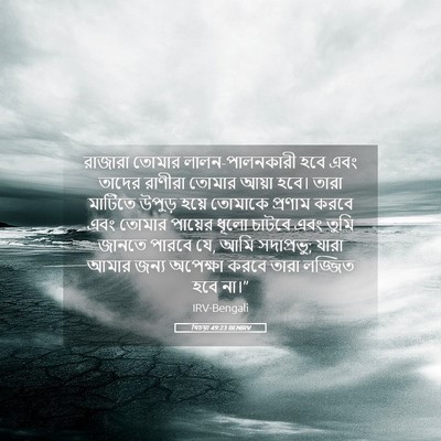 Picture 05 - যিচয়া 49:23 BENIRV - রাজারা তোমার - Bible Verse Picture
