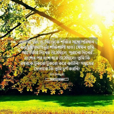 Picture 05 - যিচয়া 51:9 BENIRV - জাগো, জাগো, নিজেকে - Bible Verse Picture