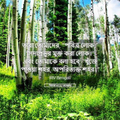 Picture 05 - যিচয়া 62:12 BENIRV - তারা তোমাদের, - Bible Verse Picture