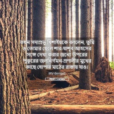 Picture 05 - যিচয়া 7:3 BENIRV - তখন সদাপ্রভু - Bible Verse Picture