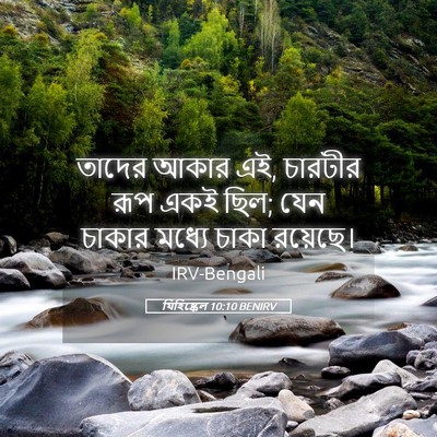 Picture 05 - যিহিষ্কেল 10:10 BENIRV - তাদের আকার এই, - Bible Verse Picture