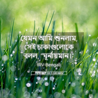 Picture 05 - যিহিষ্কেল 10:13 BENIRV - যেমন আমি শুনলাম, - Bible Verse Picture