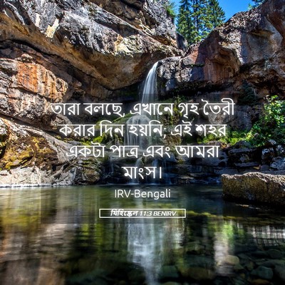 Picture 05 - যিহিষ্কেল 11:3 BENIRV - তারা বলছে, এখানে - Bible Verse Picture