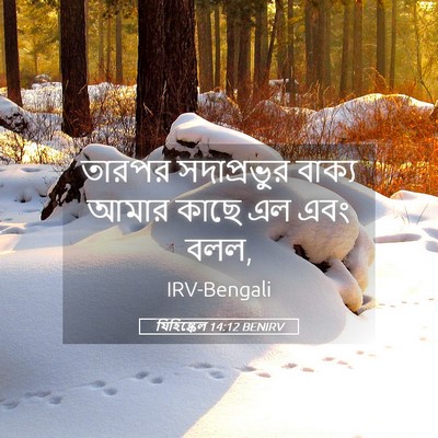 Picture 05 - যিহিষ্কেল 14:12 BENIRV - তারপর সদাপ্রভুর - Bible Verse Picture