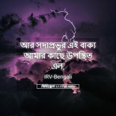 Picture 05 - যিহিষ্কেল 17:11 BENIRV - আর সদাপ্রভুর এই - Bible Verse Picture