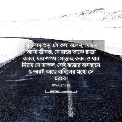 Picture 05 - যিহিষ্কেল 17:16 BENIRV - প্রভু সদাপ্রভু এই - Bible Verse Picture
