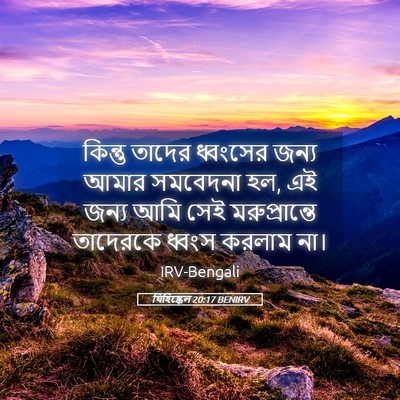 Picture 05 - যিহিষ্কেল 20:17 BENIRV - কিন্তু তাদের - Bible Verse Picture