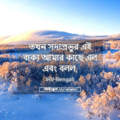 Picture 05 - যিহিষ্কেল 20:2 BENIRV - তখন সদাপ্রভুর এই - Bible Verse Picture