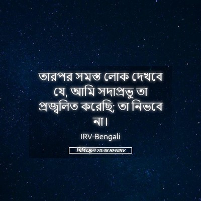 Picture 05 - যিহিষ্কেল 20:48 BENIRV - তারপর সমস্ত লোক - Bible Verse Picture
