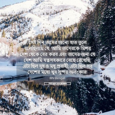 Picture 05 - যিহিষ্কেল 20:6 BENIRV - সেই দিন তাদের - Bible Verse Picture