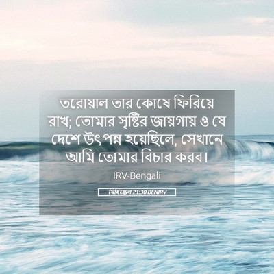 Picture 05 - যিহিষ্কেল 21:30 BENIRV - তরোয়াল তার কোষে - Bible Verse Picture