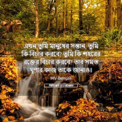 Picture 05 - যিহিষ্কেল 22:2 BENIRV - এখন তুমি মানুষের - Bible Verse Picture