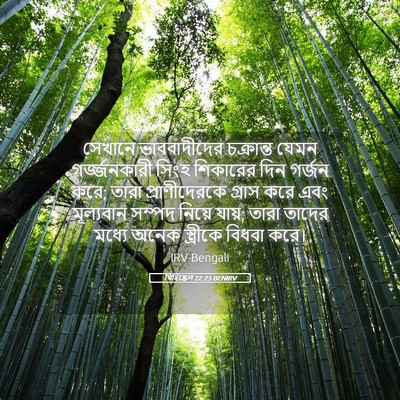 Picture 05 - যিহিষ্কেল 22:25 BENIRV - সেখানে ভাববাদীদের - Bible Verse Picture