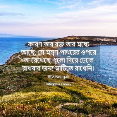Picture 05 - যিহিষ্কেল 24:7 BENIRV - কারণ তার রক্ত তার - Bible Verse Picture