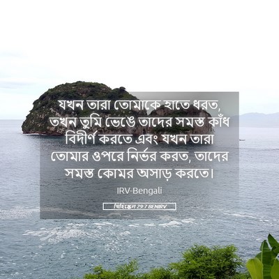 Picture 05 - যিহিষ্কেল 29:7 BENIRV - যখন তারা তোমাকে - Bible Verse Picture