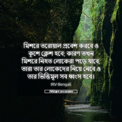 Picture 05 - যিহিষ্কেল 30:4 BENIRV - মিশরে তরোয়াল - Bible Verse Picture