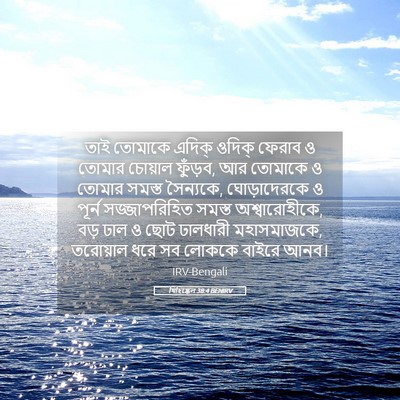 Picture 05 - যিহিষ্কেল 38:4 BENIRV - তাই তোমাকে এদিক্‌ - Bible Verse Picture