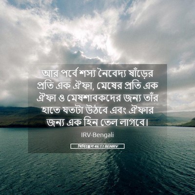 Picture 05 - যিহিষ্কেল 46:11 BENIRV - আর পর্বে শস্য - Bible Verse Picture