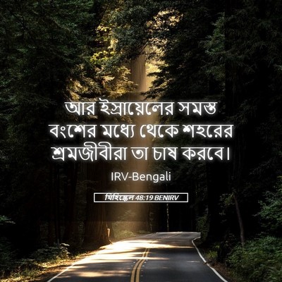 Picture 05 - যিহিষ্কেল 48:19 BENIRV - আর ইস্রায়েলের - Bible Verse Picture