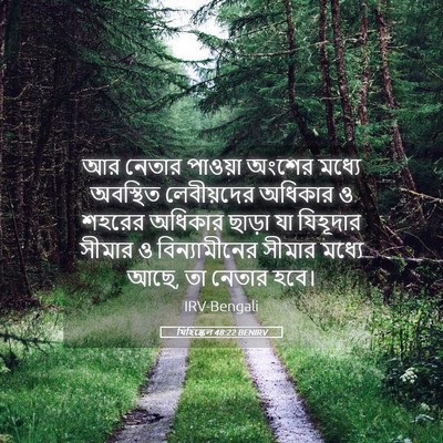 Picture 05 - যিহিষ্কেল 48:22 BENIRV - আর নেতার পাওয়া - Bible Verse Picture