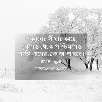 Picture 05 - যিহিষ্কেল 48:27 BENIRV - সবূলূনের সীমার - Bible Verse Picture