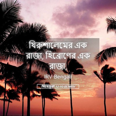 Picture 05 - যিহোচূৱা 12:10 BENIRV - যিরুশালেমের এক - Bible Verse Picture