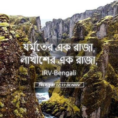 Picture 05 - যিহোচূৱা 12:11 BENIRV - যর্মূতের এক রাজা, - Bible Verse Picture