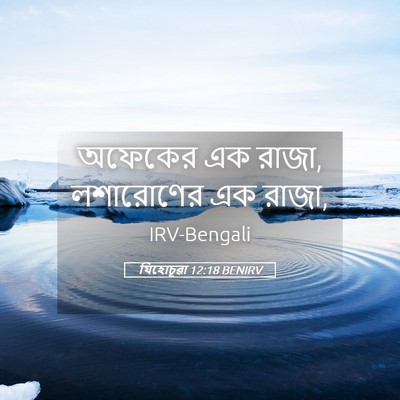 Picture 05 - যিহোচূৱা 12:18 BENIRV - অফেকের এক রাজা, - Bible Verse Picture