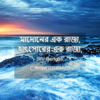 Picture 05 - যিহোচূৱা 12:19 BENIRV - মাদোনের এক রাজা, - Bible Verse Picture