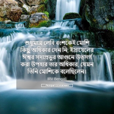 Picture 05 - যিহোচূৱা 13:14 BENIRV - শুধুমাত্র লেবি - Bible Verse Picture