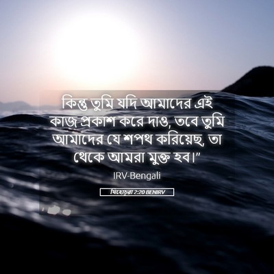 Picture 05 - যিহোচূৱা 2:20 BENIRV - কিন্তু তুমি যদি - Bible Verse Picture