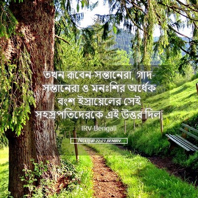 Picture 05 - যিহোচূৱা 22:21 BENIRV - তখন - Bible Verse Picture