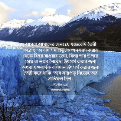 Picture 05 - যিহোচূৱা 22:23 BENIRV - আমরা আমাদের জন্য - Bible Verse Picture