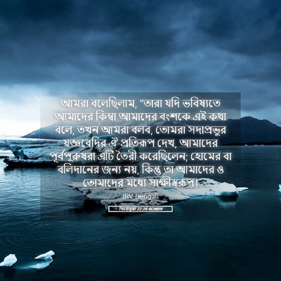 Picture 05 - যিহোচূৱা 22:28 BENIRV - আমরা বলেছিলাম, - Bible Verse Picture