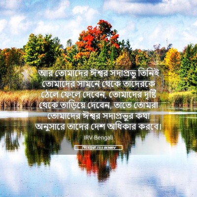 Picture 05 - যিহোচূৱা 23:5 BENIRV - আর তোমাদের ঈশ্বর - Bible Verse Picture