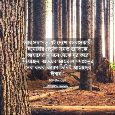 Picture 05 - যিহোচূৱা 24:18 BENIRV - আর সদাপ্রভু এই - Bible Verse Picture