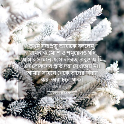 Picture 05 - যিৰিমিয়া 15:1 BENIRV - তখন সদাপ্রভু - Bible Verse Picture