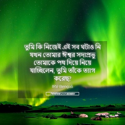 Picture 05 - যিৰিমিয়া 2:17 BENIRV - তুমি কি নিজেই এই সব - Bible Verse Picture