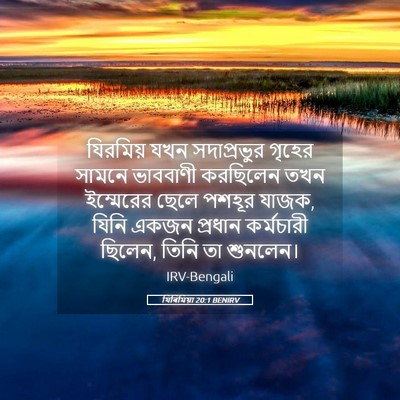 Picture 05 - যিৰিমিয়া 20:1 BENIRV - যিরমিয় যখন - Bible Verse Picture