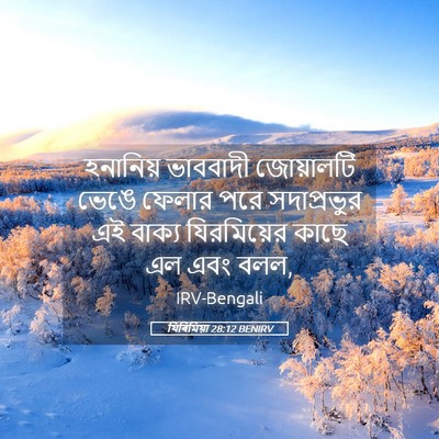 Picture 05 - যিৰিমিয়া 28:12 BENIRV - হনানিয় ভাববাদী - Bible Verse Picture