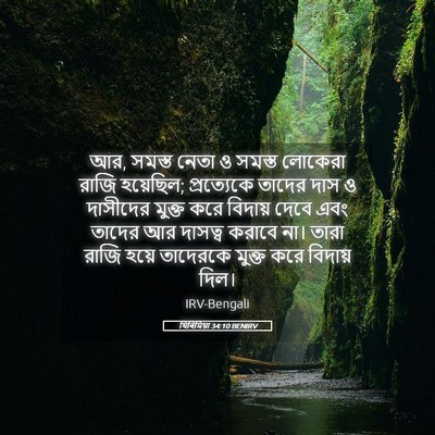 Picture 05 - যিৰিমিয়া 34:10 BENIRV - আর, সমস্ত নেতা ও - Bible Verse Picture