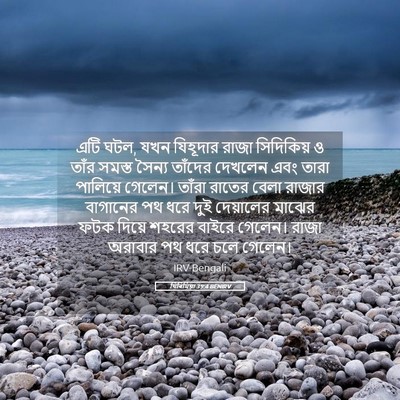 Picture 05 - যিৰিমিয়া 39:4 BENIRV - এটি ঘটল, যখন - Bible Verse Picture