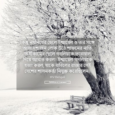 Picture 05 - যিৰিমিয়া 41:2 BENIRV - কিন্তু নথনিয়ের - Bible Verse Picture