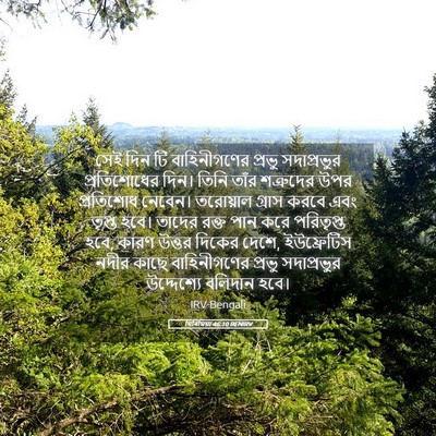 Picture 05 - যিৰিমিয়া 46:10 BENIRV - সেই দিন টি - Bible Verse Picture
