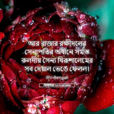 Picture 05 - যিৰিমিয়া 52:14 BENIRV - আর রাজার - Bible Verse Picture